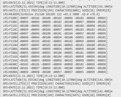 Uart-PC-Protokoll Esp32LRSCollector 01V04